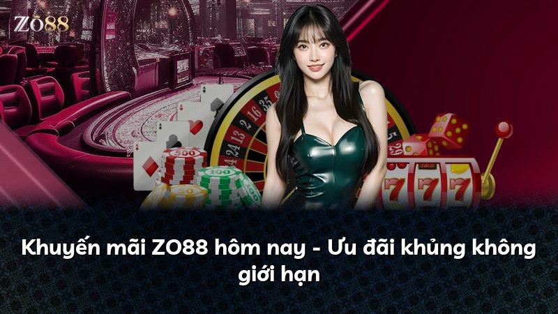 Khuyến mãi ZO88 hôm nay - Ưu đãi khủng không giới hạn